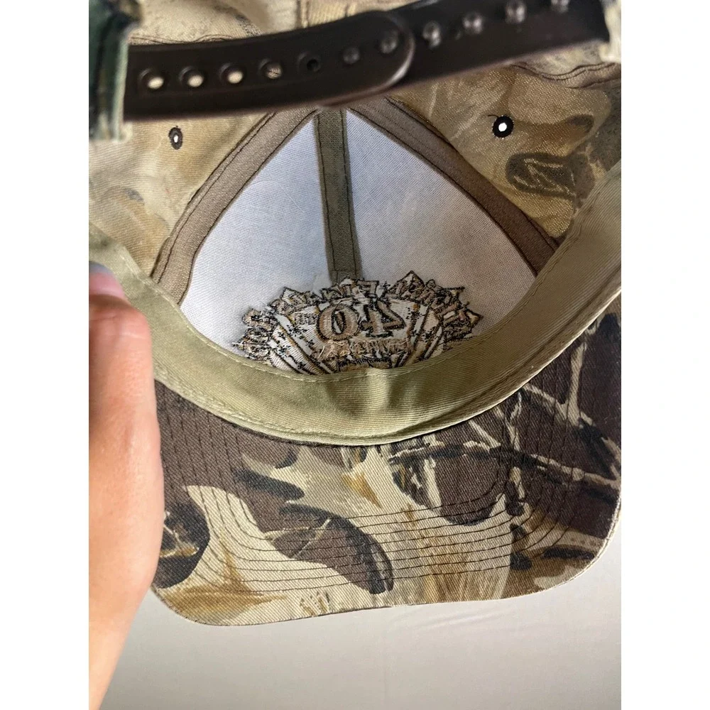 Vintage 1998 NFR 40th Anniversary Las Vegas Camo Snapback Hat Rodeo Cap